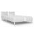 Cadru de pat cu LED, alb, 90 x 200 cm, piele artificială GartenMobel Dekor