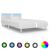 Cadru de pat cu LED, alb, 90 x 200 cm, piele artificială GartenMobel Dekor