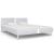 Cadru de pat cu LED, alb, 180 x 200 cm, piele artificială GartenMobel Dekor