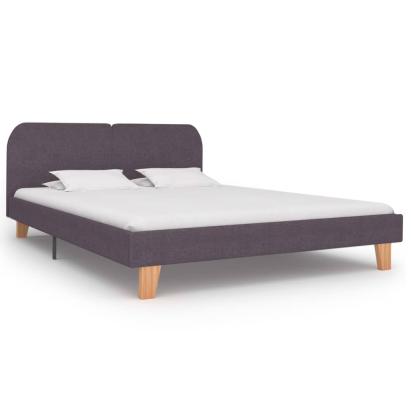 Cadru de pat, gri taupe, 180 x 200 cm, material textil GartenMobel Dekor