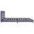 Cadru pat cu LED-uri, gri deschis, 160x200 cm, material textil GartenMobel Dekor