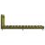 Cadru de pat cu LED-uri, verde, 90 x 200 cm, material textil  GartenMobel Dekor