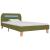 Cadru de pat cu LED-uri, verde, 90 x 200 cm, material textil  GartenMobel Dekor