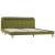 Cadru de pat cu LED-uri, verde, 180 x 200 cm, material textil  GartenMobel Dekor
