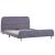 Cadru de pat, gri deschis, 140 x 200 cm, material textil GartenMobel Dekor