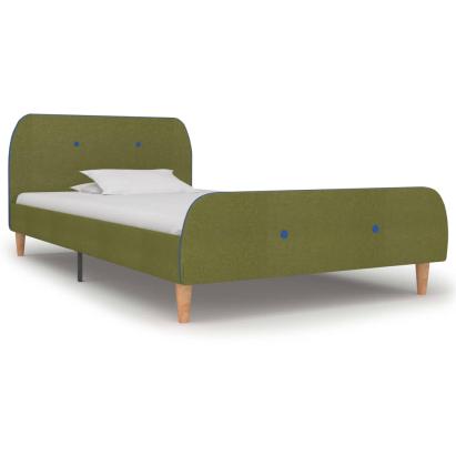 Cadru de pat, verde, 90 x 200 cm, material textil GartenMobel Dekor