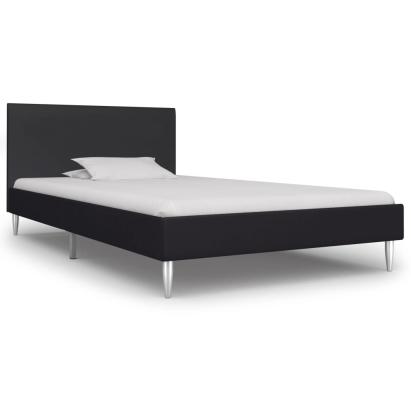 Cadru de pat, negru, 90 x 200 cm, material textil GartenMobel Dekor