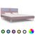 Cadru de pat cu LED-uri, roz, 180 x 200 cm, material textil GartenMobel Dekor