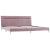 Cadru de pat cu LED-uri, roz, 180 x 200 cm, material textil GartenMobel Dekor