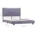 Cadru de pat, gri deschis, 140 x 200 cm, material textil GartenMobel Dekor