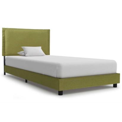 Cadru de pat, verde, 90 x 200 cm, material textil GartenMobel Dekor