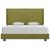 Cadru de pat, verde, 140 x 200 cm, material textil GartenMobel Dekor