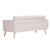 Canapea cu 3 locuri, crem, material textil GartenMobel Dekor