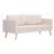 Canapea cu 3 locuri, crem, material textil GartenMobel Dekor