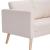 Canapea cu 3 locuri, crem, material textil GartenMobel Dekor