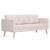 Canapea cu 3 locuri, crem, material textil GartenMobel Dekor