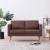 Canapea cu 2 locuri, maro, material textil GartenMobel Dekor