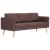 Canapea cu 3 locuri, maro, material textil GartenMobel Dekor