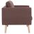 Canapea cu 3 locuri, maro, material textil GartenMobel Dekor