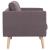 Canapea cu 2 locuri, gri taupe, material textil GartenMobel Dekor