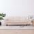Canapea cu 3 locuri, crem, material textil GartenMobel Dekor