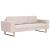 Canapea cu 3 locuri, crem, material textil GartenMobel Dekor