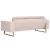 Canapea cu 3 locuri, crem, material textil GartenMobel Dekor