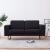 Canapea cu 2 locuri, negru, material textil GartenMobel Dekor