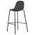 Scaune de bar, 4 buc., gri închis, material textil GartenMobel Dekor