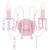 Lampă de perete cu mărgele, roz, 2 becuri x E14 GartenMobel Dekor