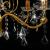 Candelabru cu mărgele de cristal, auriu, rotund, 6 x E14 GartenMobel Dekor