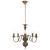 Candelabru antichizat, negru, 5 becuri E14 GartenMobel Dekor