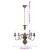 Candelabru antichizat, negru, 5 becuri E14 GartenMobel Dekor