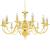 Candelabru, auriu, 12 becuri E14 GartenMobel Dekor