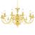 Candelabru, auriu, 12 becuri E14 GartenMobel Dekor