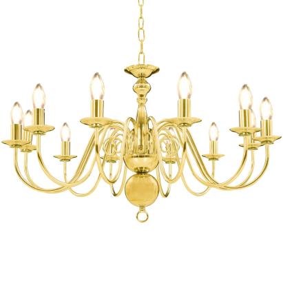 Candelabru, auriu, 12 becuri E14 GartenMobel Dekor