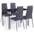 Set mobilier de bucătărie, 5 piese, gri GartenMobel Dekor