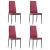 Set mobilier de bucătărie, 5 piese, roșu vin GartenMobel Dekor