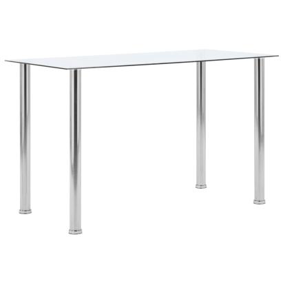 Masă de bucătărie, transparent, 120x60x75 cm, sticlă securizată GartenMobel Dekor