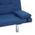 Canapea extensibilă cu două perne, albastru, poliester GartenMobel Dekor