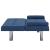 Canapea extensibilă cu două perne, albastru, poliester GartenMobel Dekor
