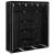 Dulap cu bare și compartimente, negru, 150x45x175 cm GartenMobel Dekor