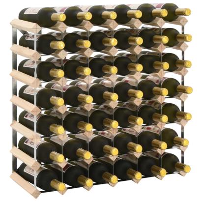 Suport sticle de vin pentru 42 sticle, lemn masiv de pin GartenMobel Dekor