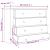 Dulap lateral, 80 x 40 x 73 cm, gama pin de Panama GartenMobel Dekor