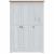Șifonier cu 3 uși, alb, 118 x 50 x 171,5 cm, pin gama Panama GartenMobel Dekor