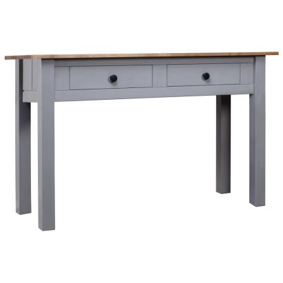 Masă consolă, gri, 110x40x72 cm, lemn masiv de pin, gama Panama GartenMobel Dekor