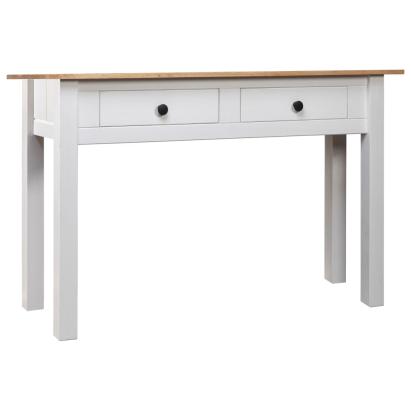 Masă consolă, alb, 100x40x72 cm, lemn masiv de pin, gama Panama GartenMobel Dekor