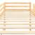 Cadru pat copii etajat cu tobogan & scară 97x208cm lemn de pin GartenMobel Dekor