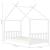 Cadru de pat pentru copii, alb, 70 x 140 cm, lemn masiv de pin GartenMobel Dekor