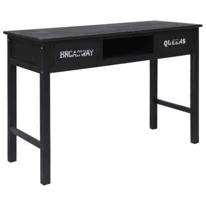 Masă consolă, negru, 110 x 45 x 76 cm, lemn GartenMobel Dekor
